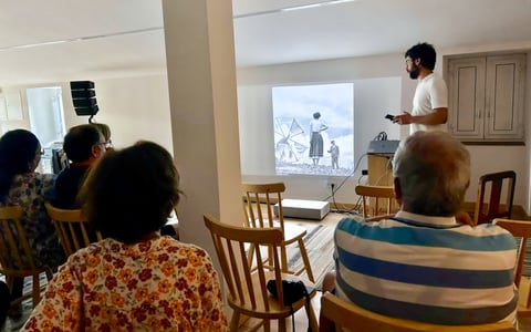 Presentation “Histórias Vidradas” (Glazed Stories) at CURA, in Serpins.